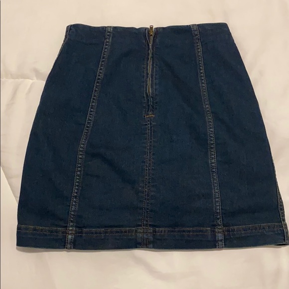 Free people size 0 Jean miniskirt - Picture 4 of 6
